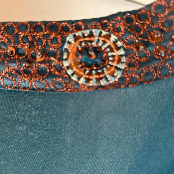 gold sequin embroidered top by The Limited - Picture 4 of 4